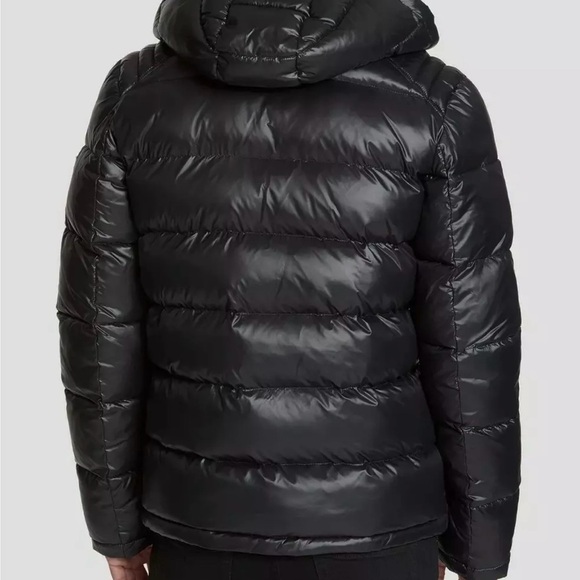 Guess Men's Hooded Puffer Jacket Size XXL 2XL Glossy Mid-Weight Zip Pockets NWOT - Picture 9 of 13